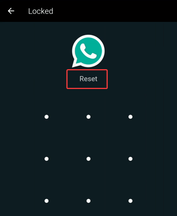 Whatsapp mod password reset